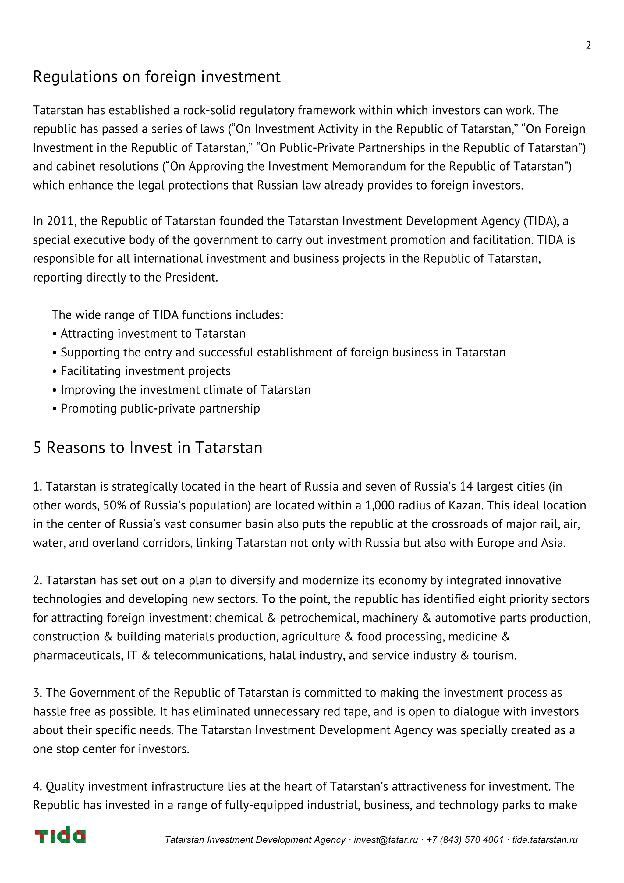 TIDA Overview of Tatarstan PDF