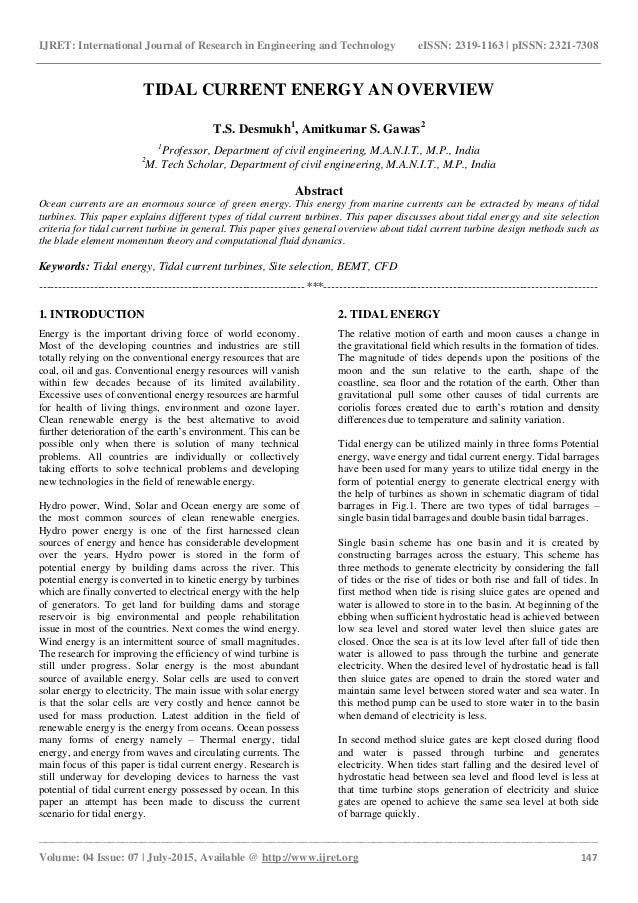 Ocean currents research paper