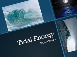 Tidal Energy
Tidal Energy
Angela fasana
Angela fasana
 