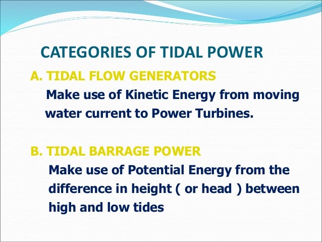 Tidal Energy