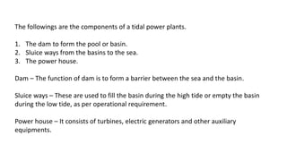 Tidal Components Tidal energy.pptx