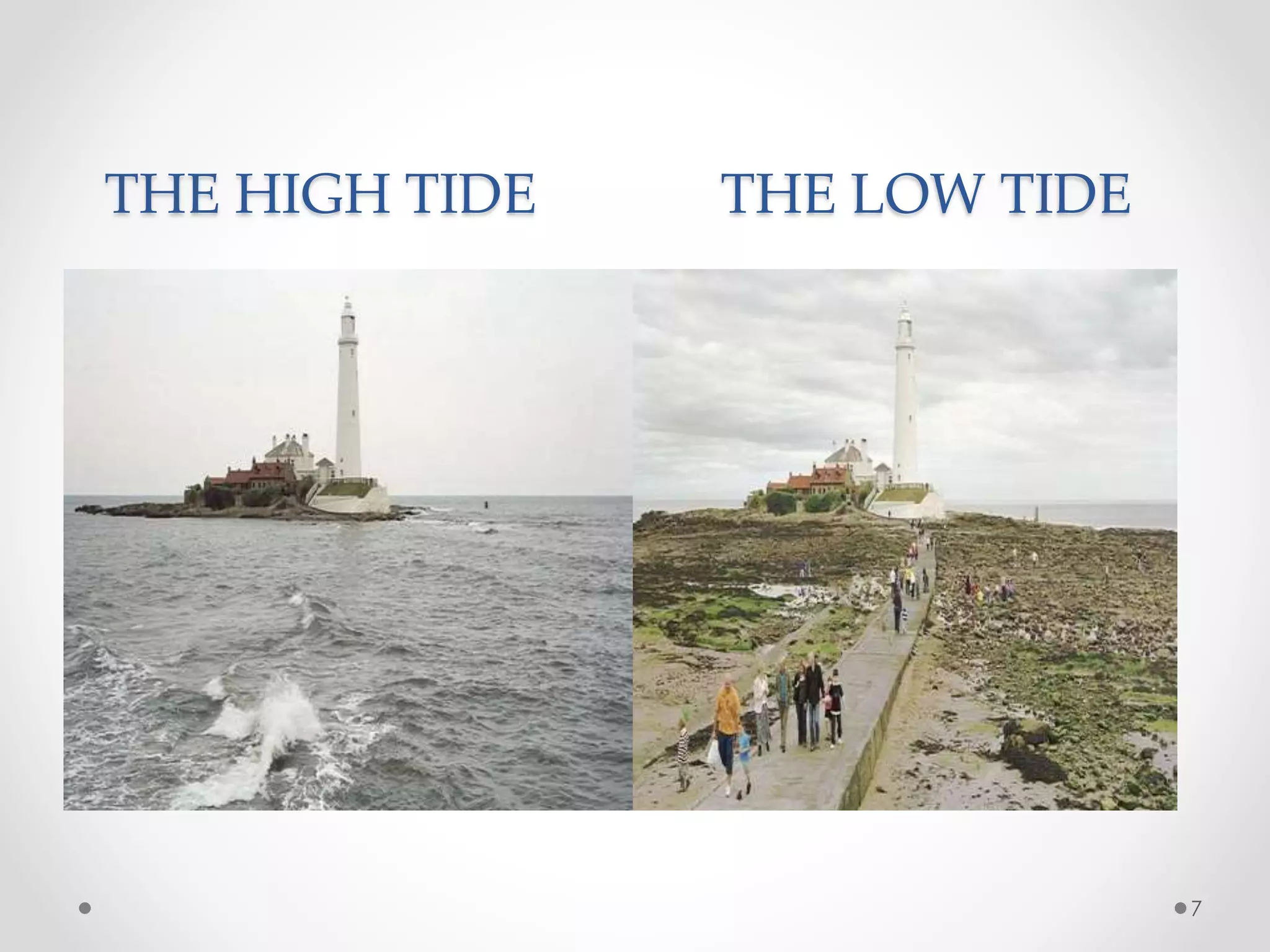 THE HIGH TIDE THE LOW TIDE
7
 