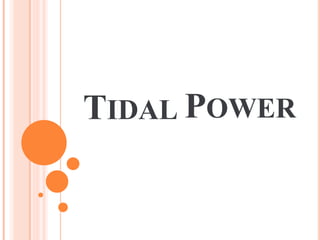 TIDAL POWER
 