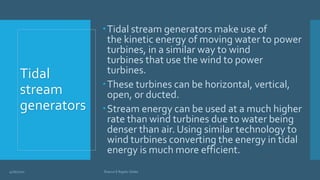 Tidal power plant | PPTX
