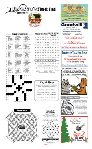 18th and Logan
630-4994
Page 5
 