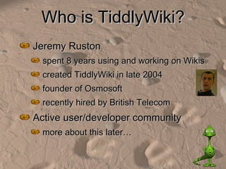 Tracking the Tiddlythesaurus | PPT