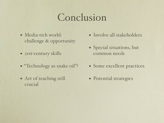 Using Technology to Support Learning: