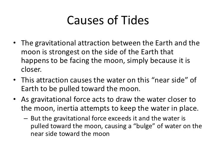 tides what causes tides