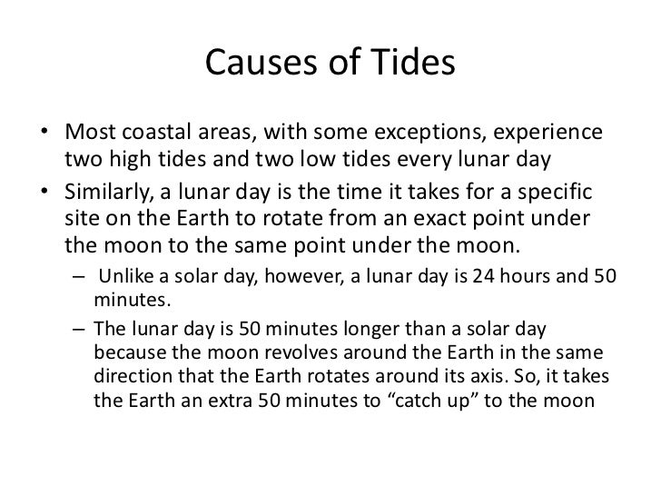what causes tides
