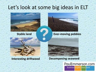 In any case, when TBL criticized PPP they got PPP 
completely wrong. TBL suggests that the final P of PPP 
refers to free speaking. It does not. Free speaking is skills 
practice (output) and is nothing to do with PPP (input). 
 The first P of PPP is presentation of a form or word or 
phrase (eg via a reading or listening text). 
 The second P of PPP refers to ‘controlled practice’. It’s 
usually heads-down and might be a gapfill; matching 
the beginning to the end of a phrase; a simple exercise 
putting verbs into the correct form; etc. There is one 
correct answer. 
 The third P of PPP refers to ‘less controlled practice’. 
It’s usually heads-up and involves getting the students 
to produce (speak) the form in a simple way, with some 
personalization. There is no one correct answer. 
See opposite for an example of the third P for the form ‘ll 
for decisions and offers. 
Lifestyle Pre-Intermedite, Hollett & Whitby 
 