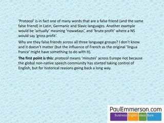 That means 
It’s up to us. 
(and to teacher training). 
 