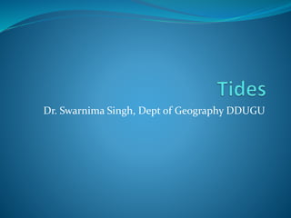 Dr. Swarnima Singh, Dept of Geography DDUGU
 