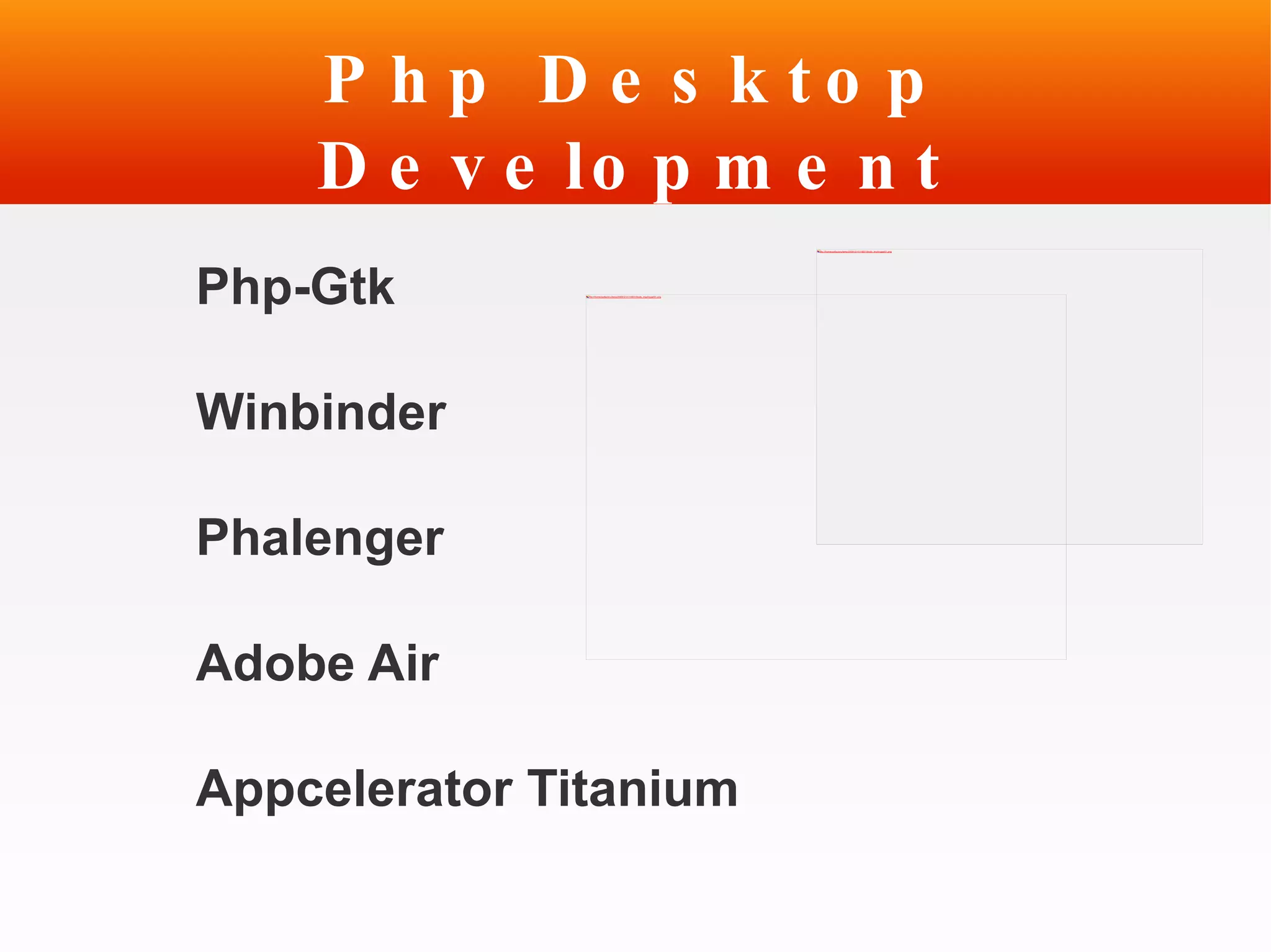 Php Desktop Development Php-Gtk 