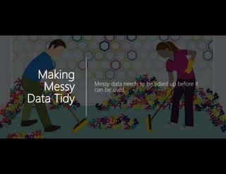 The life changing magic of tidying up your data: The art and science of making data usable