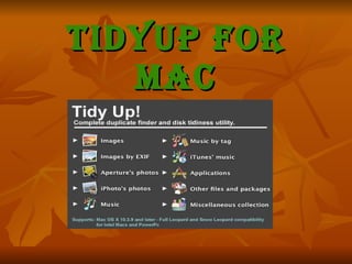 TidyUp For Mac 