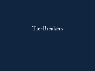 Brain of BITS 2013 - Tie breakers