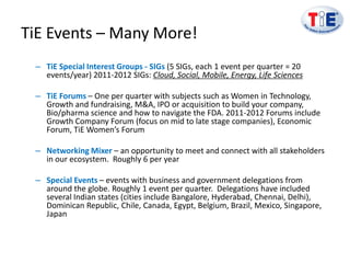 Tie Presentation.pdf TiE 2013 Overview | PDF