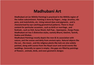 madhubani holi scene