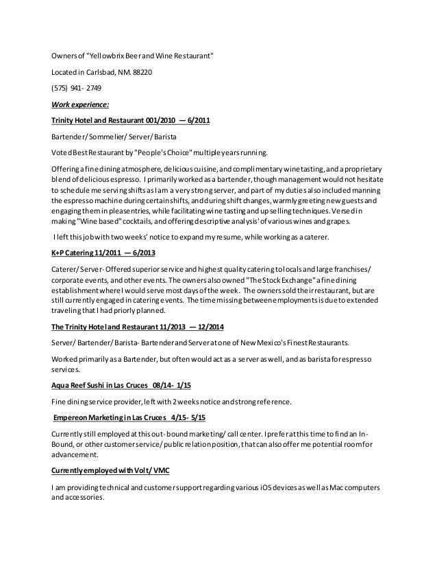 Entry Level Bartender Resume Gregory L Pittman Bar Manager Buy Server Resumes Sample Waiter Banquet Entry Level Bartender Resume Gregory L Pittman Bar Manager Buy Server Resumes Sample Waiter Banquet