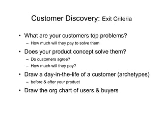 Lean Startup Operating Manual (Customer Development at Work)