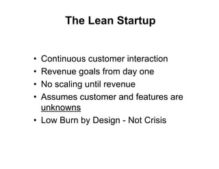 Lean Startup Operating Manual (Customer Development at Work)