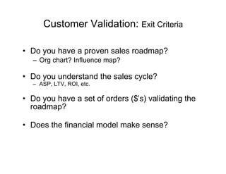 Lean Startup Operating Manual (Customer Development at Work)