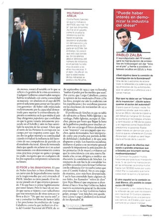 Entrevista a Pablo Zalba en la Revista Tiempo