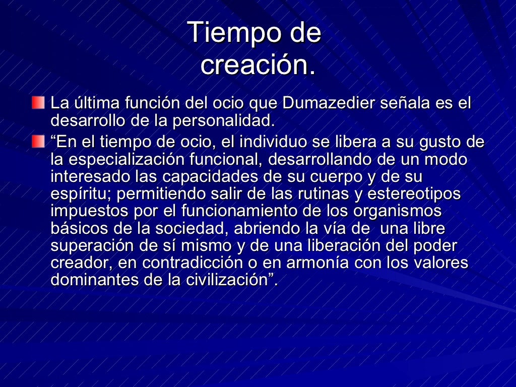 Tiempo Libre Y Ocio