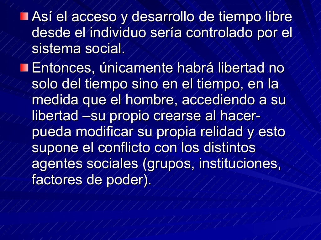 Tiempo Libre Y Ocio