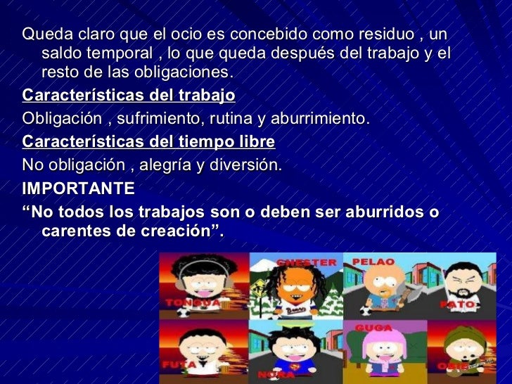 Tiempo Libre Y Ocio