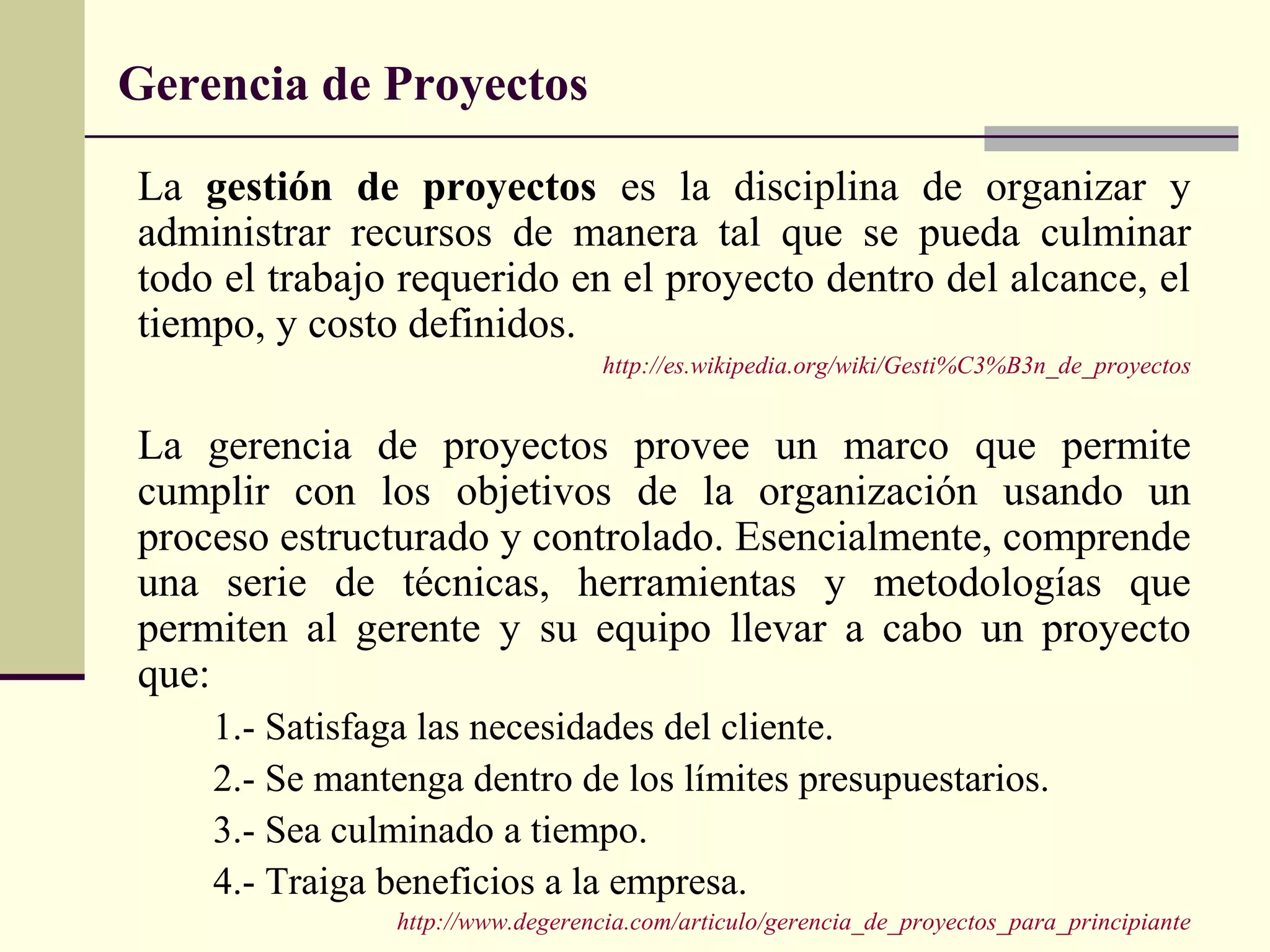 Planificación y Control del Tiempo. Base Conceptual | PPT