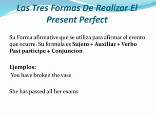 Tiempos perfectos en ingles | PPTX
