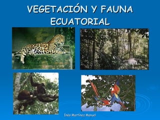 VEGETACIÓN Y FAUNA ECUATORIAL Inés Martínez Manuel 