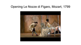 Opening Le Nozze di Figaro, Mozart, 1799
 