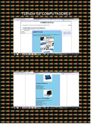 TIENDA DE COMPUTADORES
 