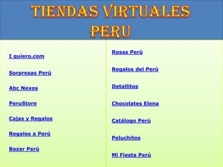 TIENDAS VIRTUALESPERU