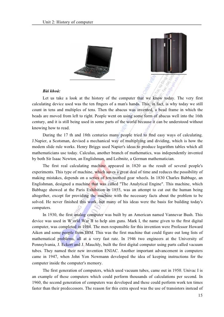 Tiếng Anh Chuyen Nganh Cntt