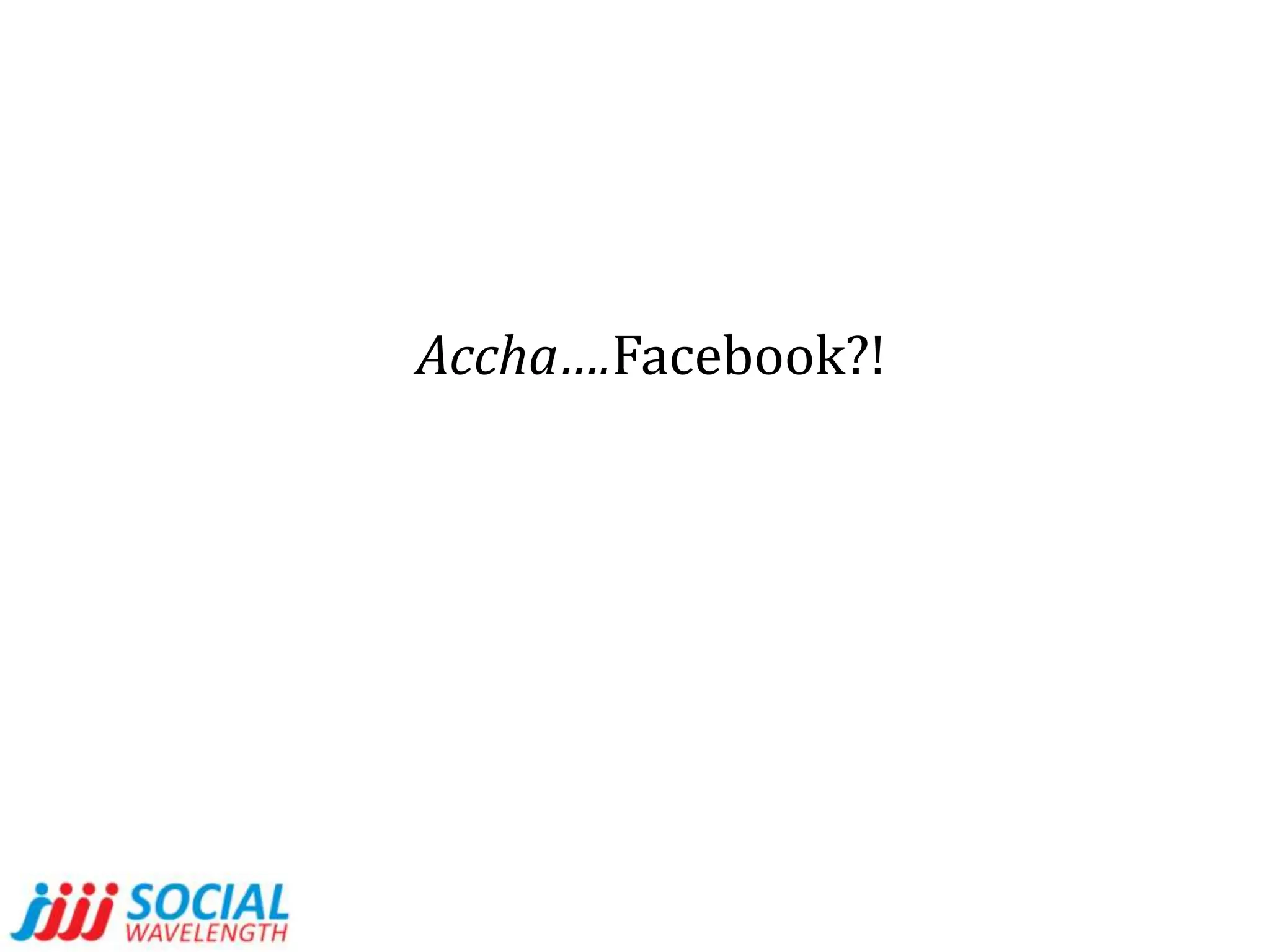 Accha….Facebook?!