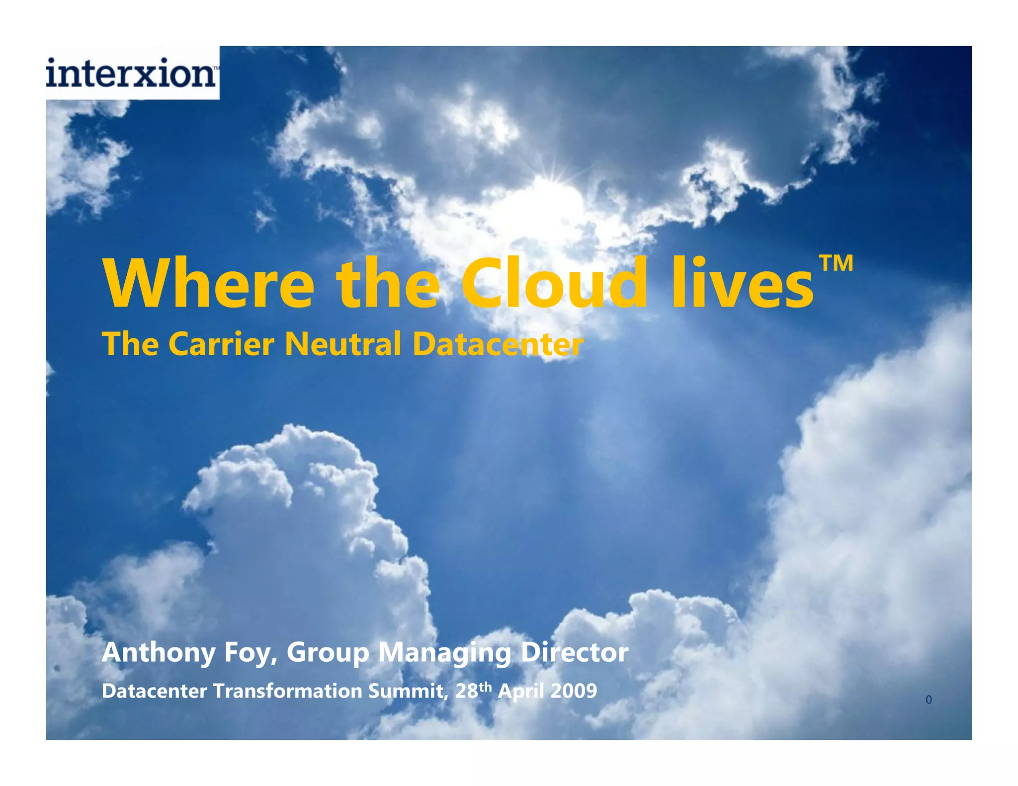 Data Center Transformation Summit