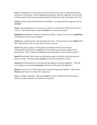 Tier 2 vocabulary | PDF