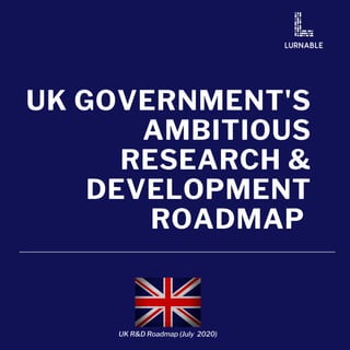 UK GOVERNMENT'S
AMBITIOUS
RESEARCH &
DEVELOPMENT
ROADMAP 
UK R&D Roadmap (July  2020)
 