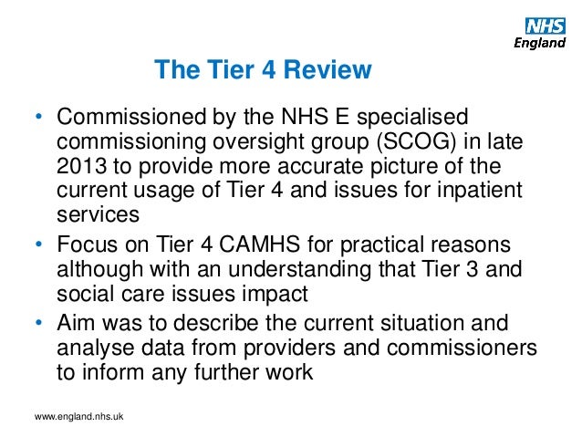 Tier 4 review 2 years on - plenary session