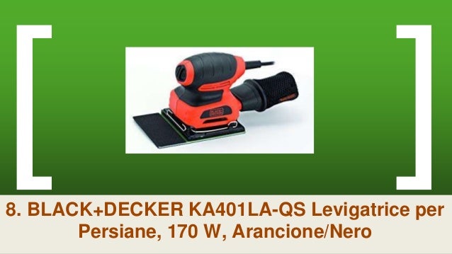 Black+Decker Levigatrice palmare multifunzione mouse 120W con borsa KA2000