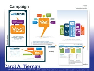 5>0.)%?*2#6':(%   6.4<.&+,$                                                                                                                           !".:0#)%
                                                                                                                                                         !"#$%
                                                                                                                                            =;0.:$%/2.2;0<0.)%




                                                                      When your essential information is protected,
                                                                 you get to say Yes! to a whole new business environment.




                                          Say Yes! to Websense
                                            Web 2.0                          Business                        Protection                     DLP
                                          atworry?
                                             InfoSec Yes!
                                                     World without
                                                           boundaries? # Yes!
                                                            Booth 502
                                            without                                                          without                        without
                                                                                                             paralysis?            Yes!     drama?                Yes!

                                              This copy is for placement       This copy is for placement     This copy is for placement     This copy is for placement
                                              only, it is not meant to be      only, it is not meant to be    only, it is not meant to be    only, it is not meant to be
                                              read. This copy is for           read. This copy is for         read. This copy is for         read. This copy is for



                              8*'.)%=1%
                                              placement only, it is not        placement only, it is not      placement only, it is not      placement only, it is not
                                              meant to be read. This           meant to be read. This         meant to be read. This         meant to be read. This
                                              copy is for placement only,      copy is for placement only,    copy is for placement only,    copy is for placement only,
                                              it is not meant.                 it is not meant.               it is not meant.               it is not meant.




                                            Get the Essential
                                            Information Protection
                                            White Paper
                                            Find out how to stop inadvertent data loss and
                                            other threats to your business while harnessing
                                            the full potential of your employees and the Web.




                                                                                                                                                                           @.4'.0%
 