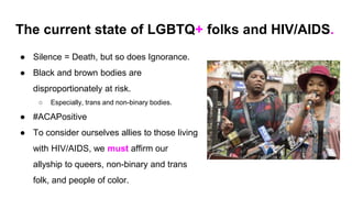 The Gay Plague: Queerness and HIV/AIDS | PPTX