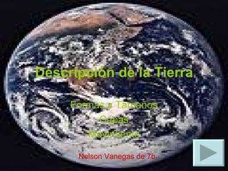 Descripción de la Tierra Formas y Tamaños Capas Movimiento Nelson Vanegas de 7b 