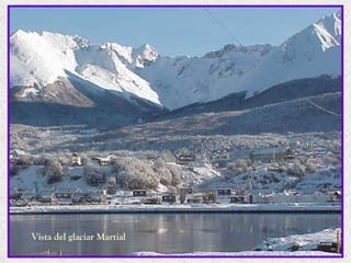 Vista del glaciar Martial 