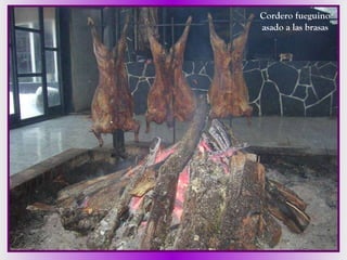 Cordero fueguino asado a las brasas 