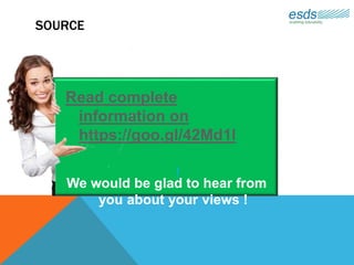 SOURCE
Read complete
information on
https://goo.gl/42Md1l
We would be glad to hear from
you about your views !
!
 