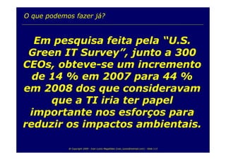 TI e Sustentabilidade Ambiental